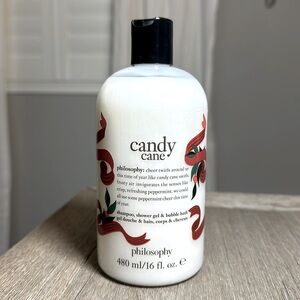 Philosophy Candy Cane Shampoo/Shower Gel/Body Wash/Bath, 16 oz, NEW, NWT